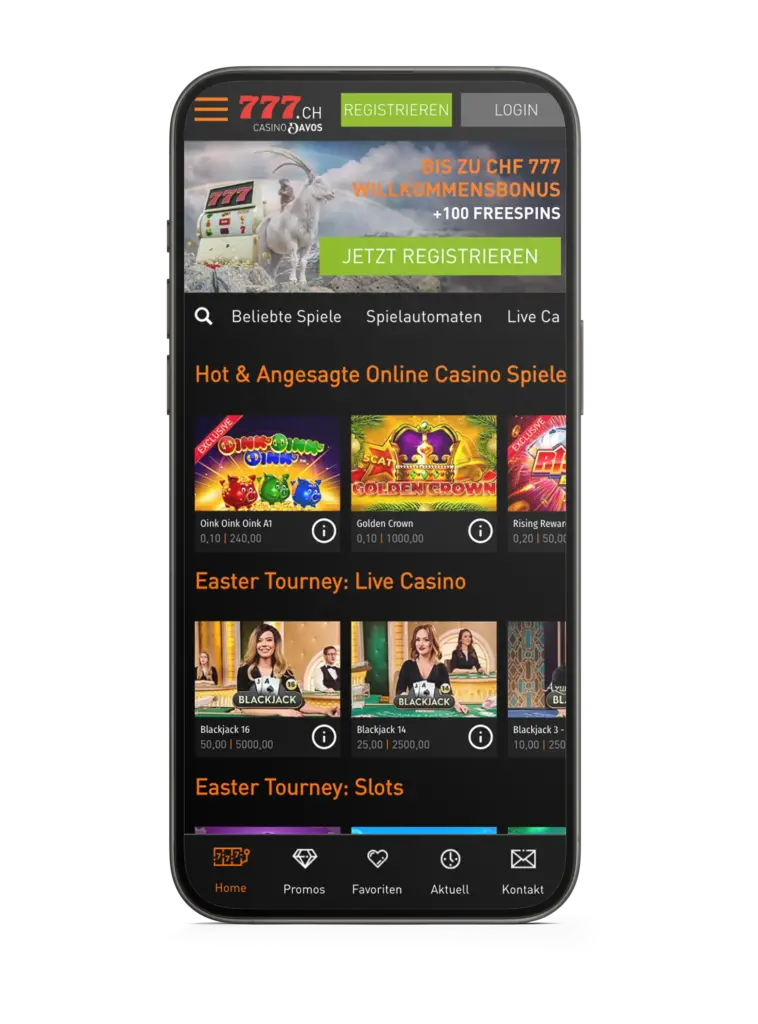 Casino 777 App Hauptseite